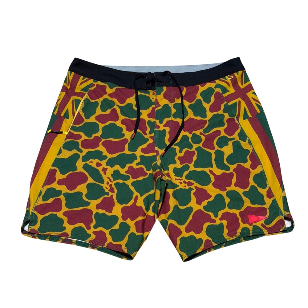 Florence Marine X Pro Hawaii Camo Board Shorts Surf Rare Men 32
